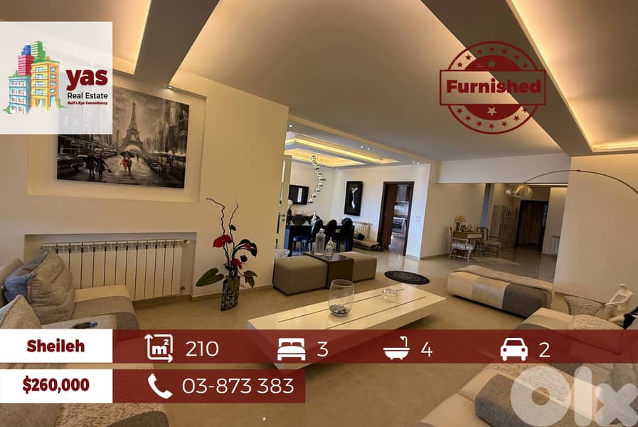 Sheileh 210m2 | 120m2 Rooftop | Furnished | Upgraded | View | BA 0