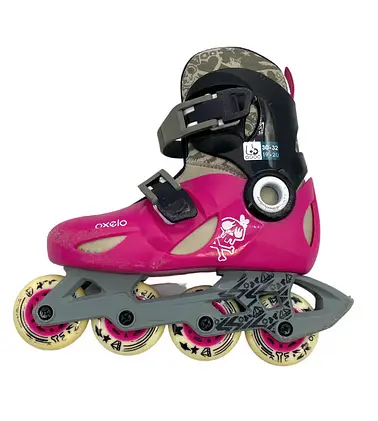 OXELO Play 3 INLINE skating ROLLERS - Pink/Black SIZE 32