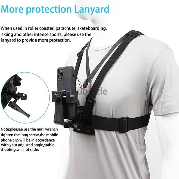 Adjustable Chest Mount for Mobile   Action Cameras 2
