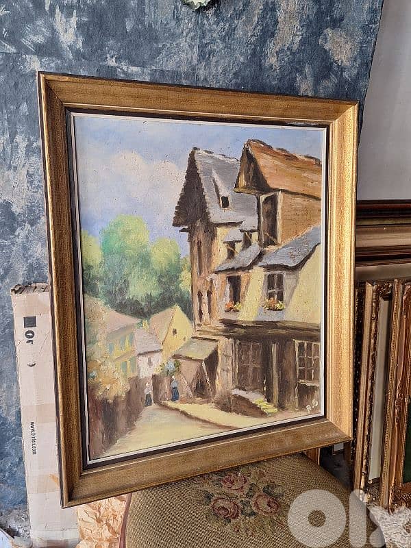 european handpainted tableau 0