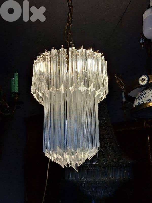 Italian original small murano chandelier 0