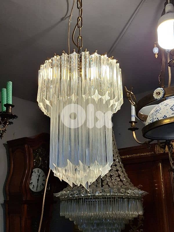 Italian original small murano chandelier 3