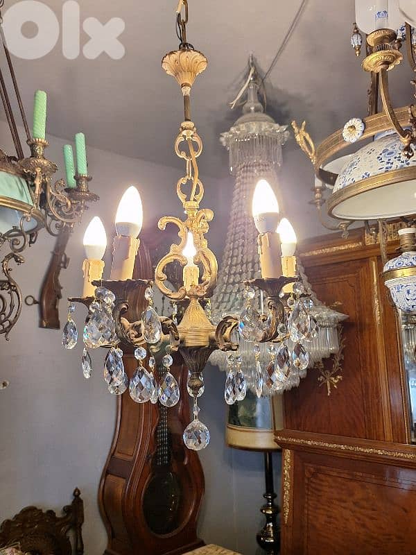 small bronze french chandelier 0