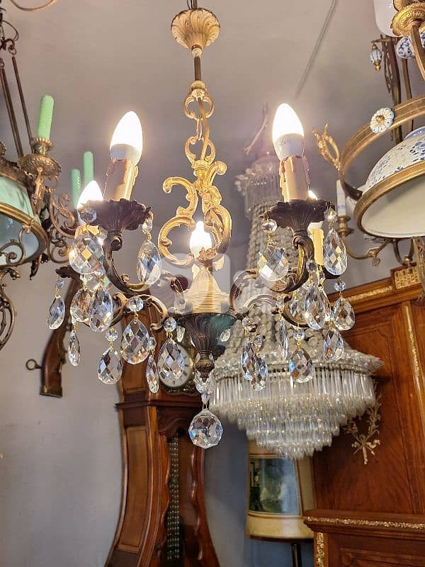 small bronze french chandelier 1