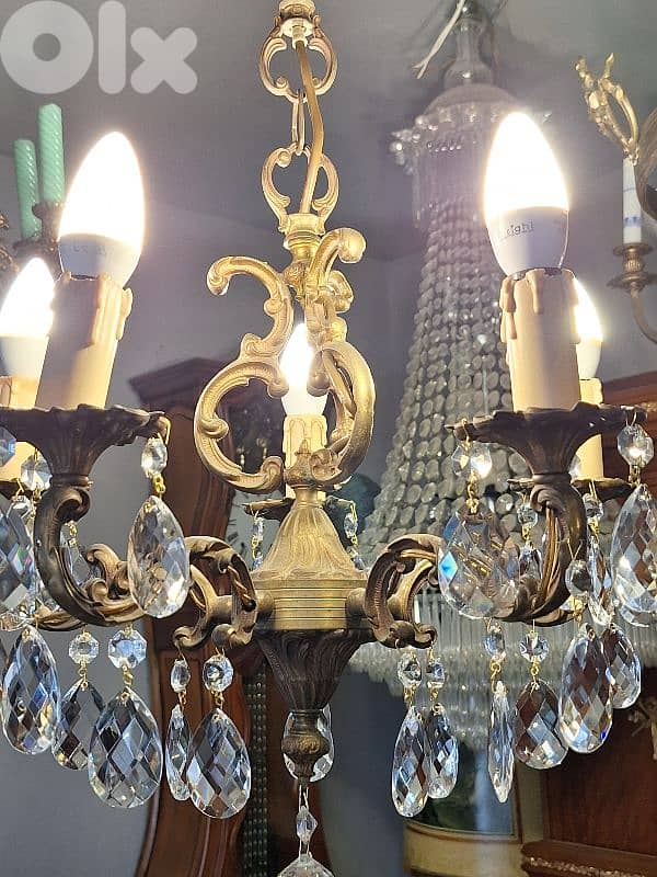 small bronze french chandelier 2