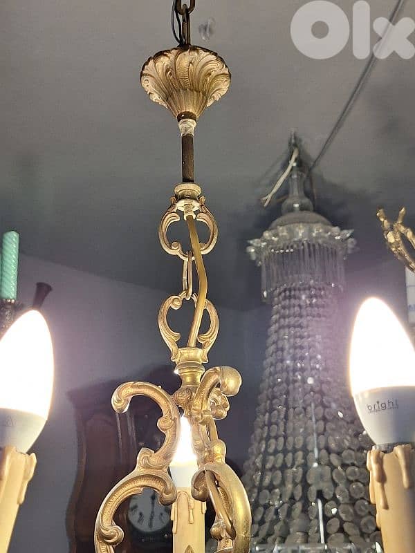 small bronze french chandelier 3