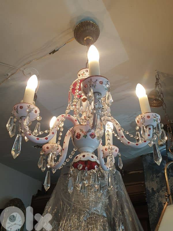 original czech opaline crystal chandelier 2