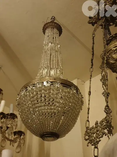 french pear shaped crystal chandelier