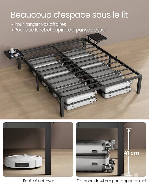 steel bed frames 140/160 cm available 1