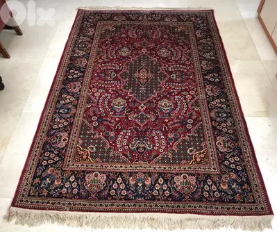 Handknotted Persian Kashan carpet