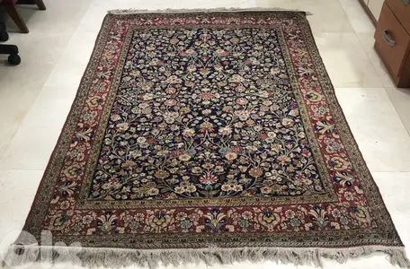 Handknotted Persian Qum carpet