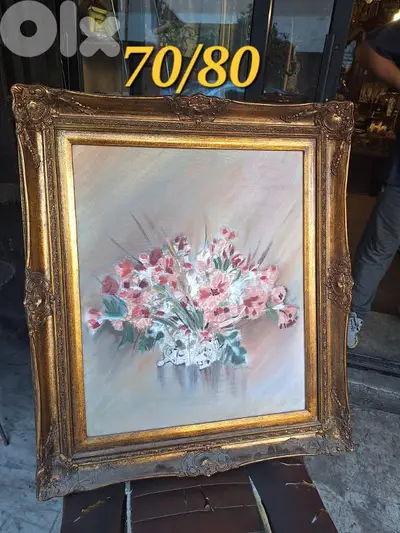 لوحة مميزة رسم رائع جدا مع كادر خشب سعر لقطة