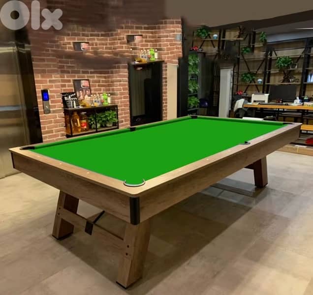 POOL TABLE 8 FT WITH TABLE TENNIS & DINNING TOP 3 in 1 1