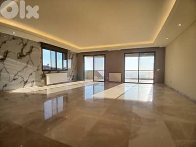 300m2 apartment+mountain view 4 sale in Jouret el Ballout -جورة البلوط