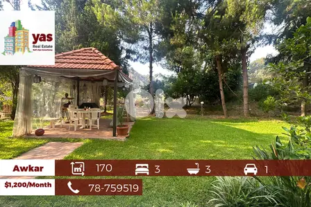 Awkar 170m2 | 120m2 Garden | Rent | Catch | Prime Location | MJ |