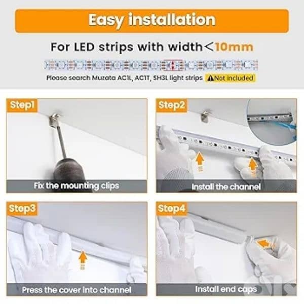 10 pack 1M/3.3ft wall mounting access. 2
