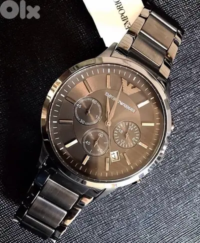 Original Emporio Armani Dark Grey watch for men