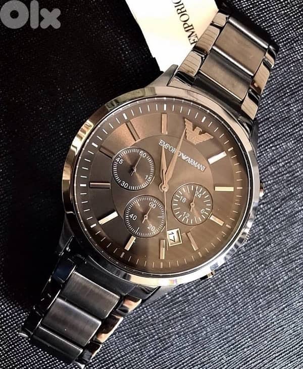 Original Emporio Armani Dark Grey watch for men 0