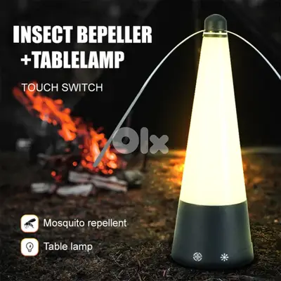 2-in-1 Insect Repeller & LED Table Lamp Touch Control, Dual Lighting