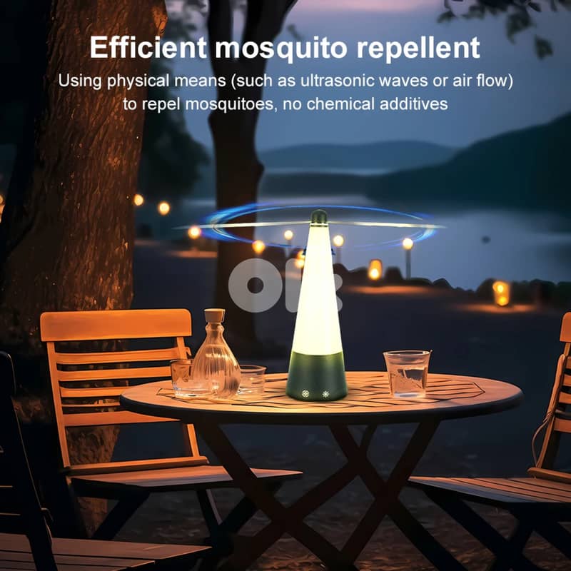 2-in-1 Insect Repeller & LED Table Lamp Touch Control, Dual Lighting 1