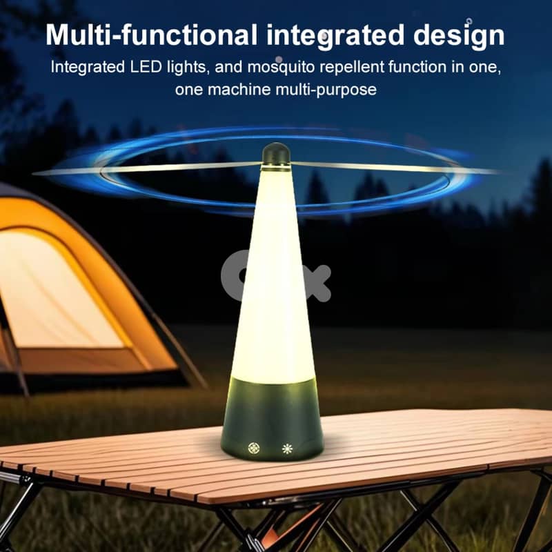 2-in-1 Insect Repeller & LED Table Lamp Touch Control, Dual Lighting 2