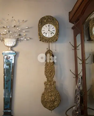 bronze wall clock