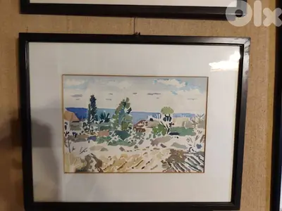amine el bacha,watercolor,super wonderful painting,piece of art