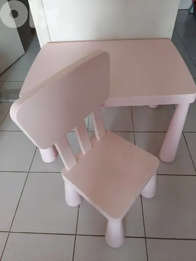 Table and Chair from age 2years to 8 years