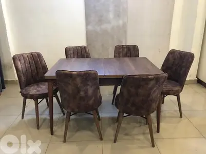 طاولة سفرة تركيا 6 كراسي جديدة بافضل الاسعار