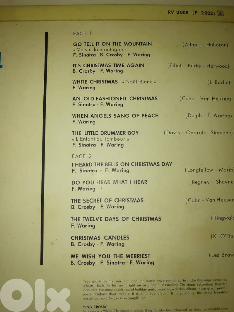Bing Crosby, Frank Sinatra, Fred Waring And The Pennsylvanians* – Chan 1