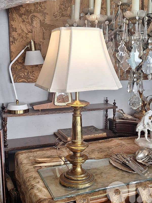 large english brass lamp 1