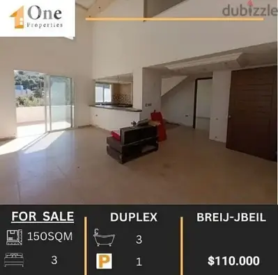 DUPLEX FOR SALE IN BREIJ-JBEIL