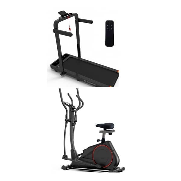 Foldable underbed treadmill + Magnetic Elliptical (FREE Delivery) 0