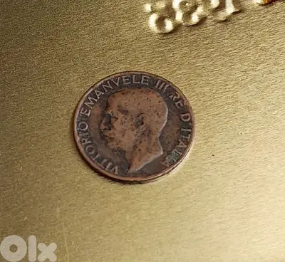 Italy 1920 King Vittorio Emanuele III rare 5 Centesimi