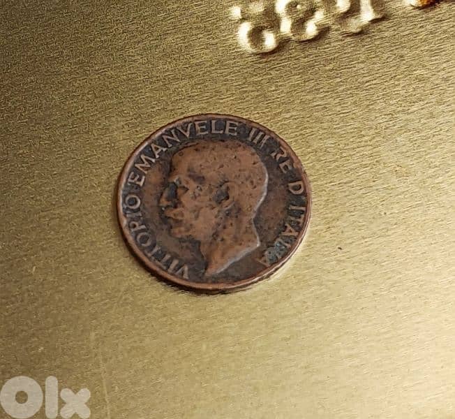 Italy 1920 King Vittorio Emanuele III rare 5 Centesimi 0