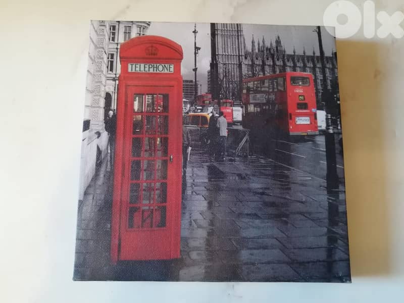 Retro style wall deco. canvas on wood frame sizes 30*40 - 20*30 & 20*2 1