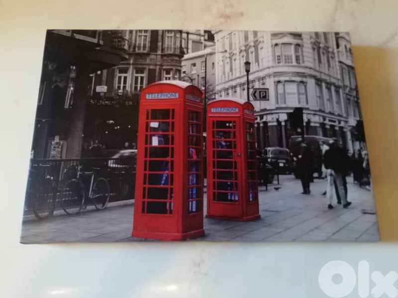 Retro style wall deco. canvas on wood frame sizes 30*40 - 20*30 & 20*2 3