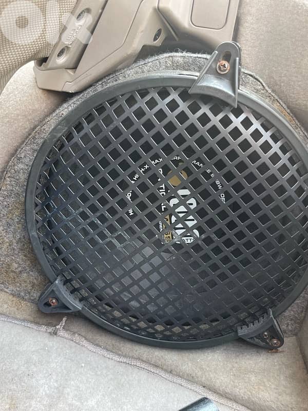 Critical Mass 10” subwoofer, 1000 watts per speaker. 1