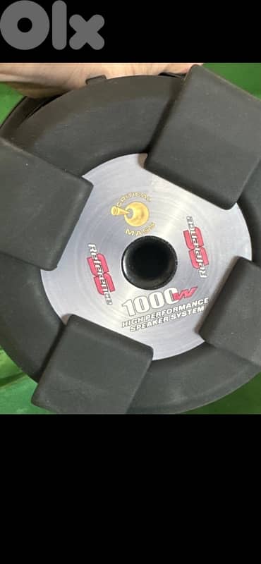 Critical Mass 10” subwoofer, 1000 watts per speaker. 2