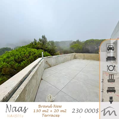 Bikfaya | Brand New 130m² High Ceiling Rooftop + 20m² Terraces | View