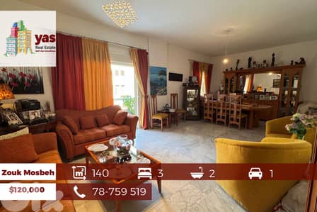 Zouk Mosbeh 140m2 | High End | City View | Calm Street | CHN
