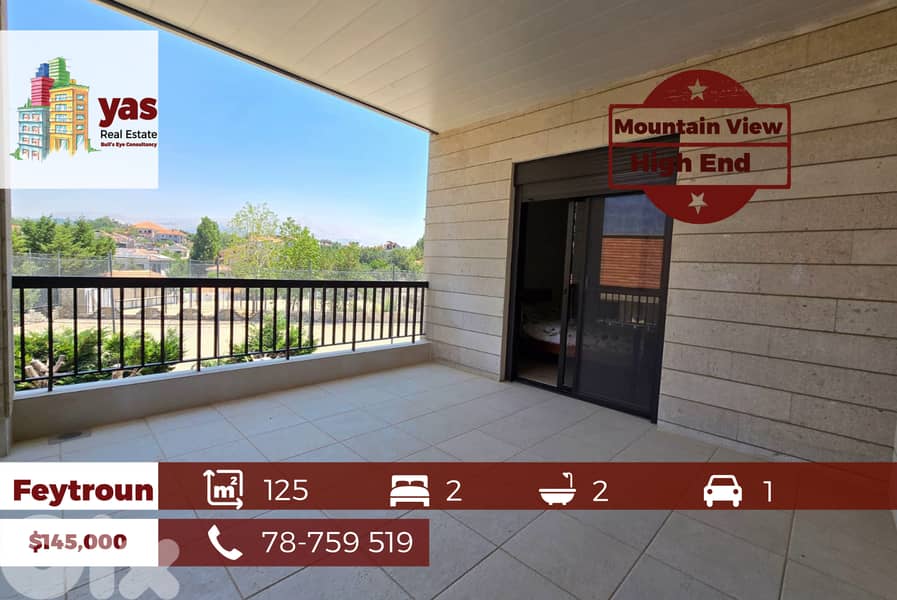 Feytroun 125m2 | Well Maintained | Mountain View | High End | DA/KH/JK 0