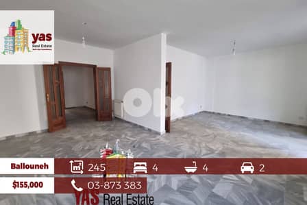 Ballouneh 245m2 | Excellent Condition | Super Luxurious |