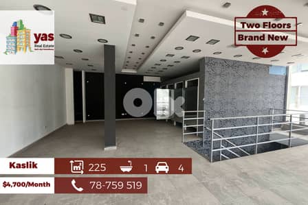 Kaslik 225m2 | Brand New Shop | Modern | Perfect Investment | EH