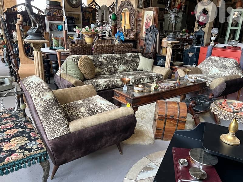 set of 1950s sofa one big 2 single 0