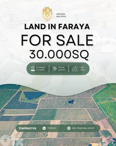 90$/Sq MASSIVE LAND IN FARAYA PRIME ZONE 20/40, (KFLN-166)