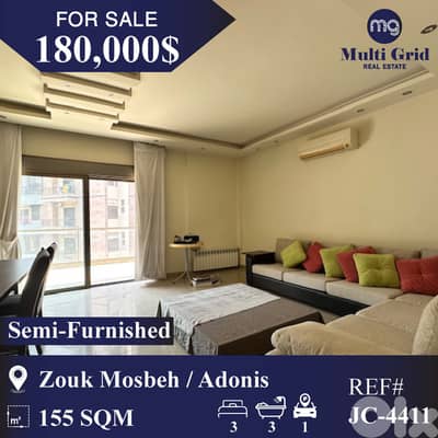 JC-4411 / Apartment for Sale in Zouk Mosbeh , شقة للبيع في زوق مصبح