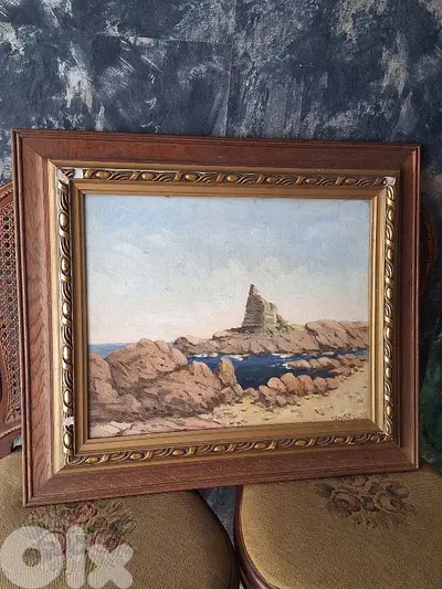 signed handpainted european