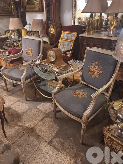 handmade aubisson 2 chairs