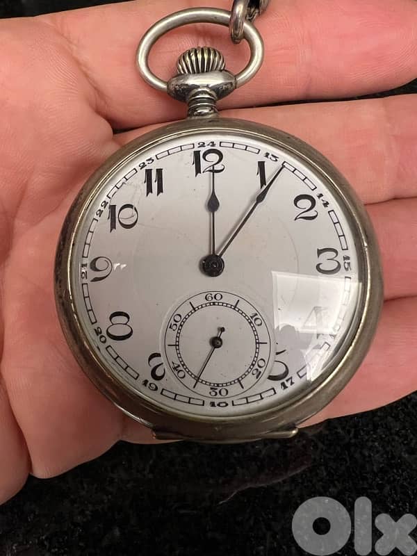 German Memorial Silver Pocket Watch 4